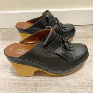 Junya Watanabe  Size M / 7.5  Women’s Black  Clogs  Made in  Japan.